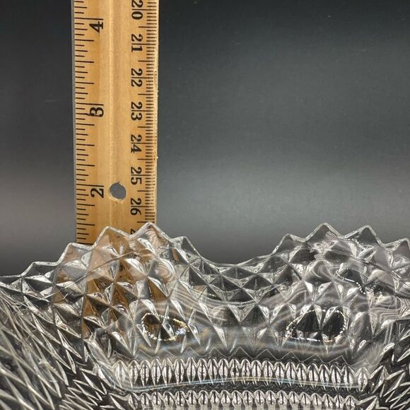 Vintage Anchor Hocking Wexford Clear Glass Square Candy Nut Dish Bowl 6.5” - Picture 8 of 8